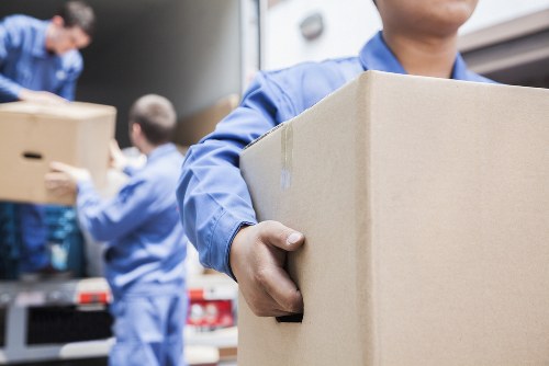 Removals van and moving boxes for a house move in Bromley