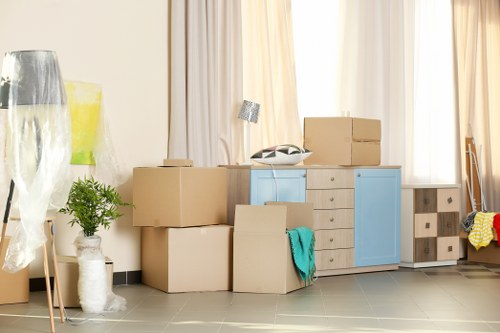 Man and van team handling a local Bromley home move