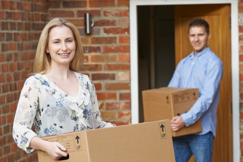 Unpacking service helping a Bromley family settle into a new home