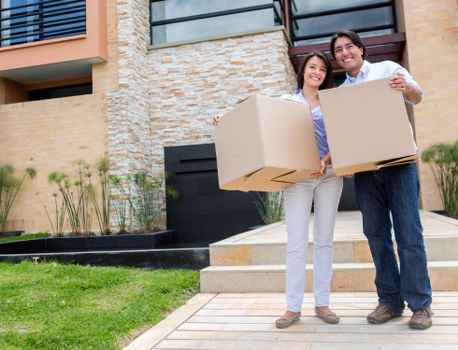 House removal team loading furniture in Bromley